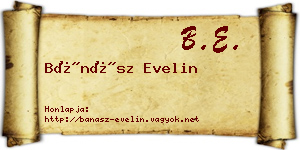 Bánász Evelin névjegykártya